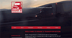Desktop Screenshot of markstransportation.com